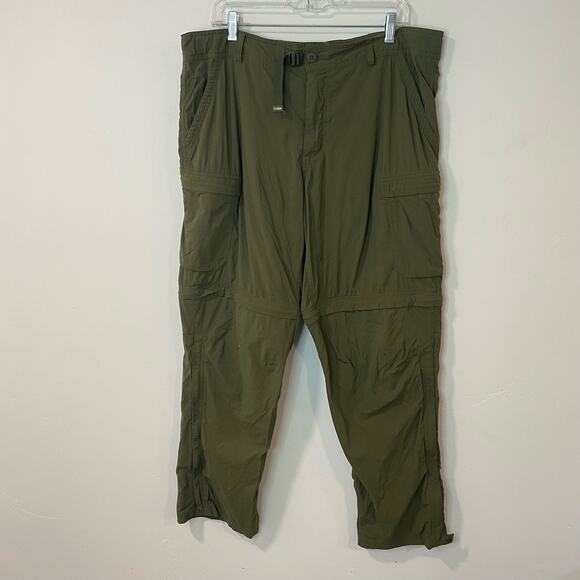 REI Co-op Sahara Convertible Pant Men's Hiking Outdoor Zip Off Green 40 x 30 - Picture 1 of 10